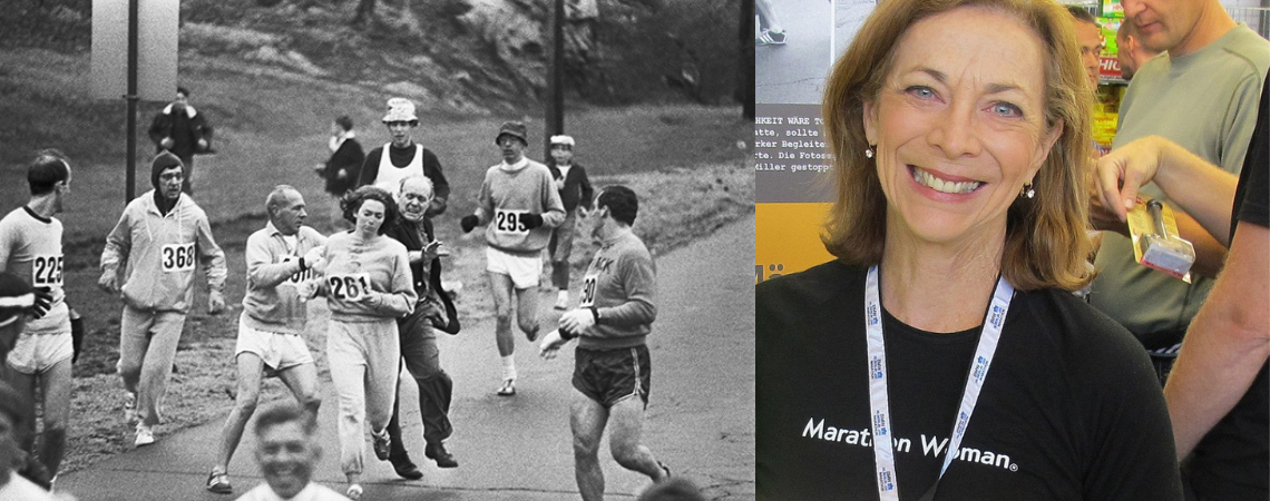 Kathrine Switzer primeira mulher a correr a maratona de boston